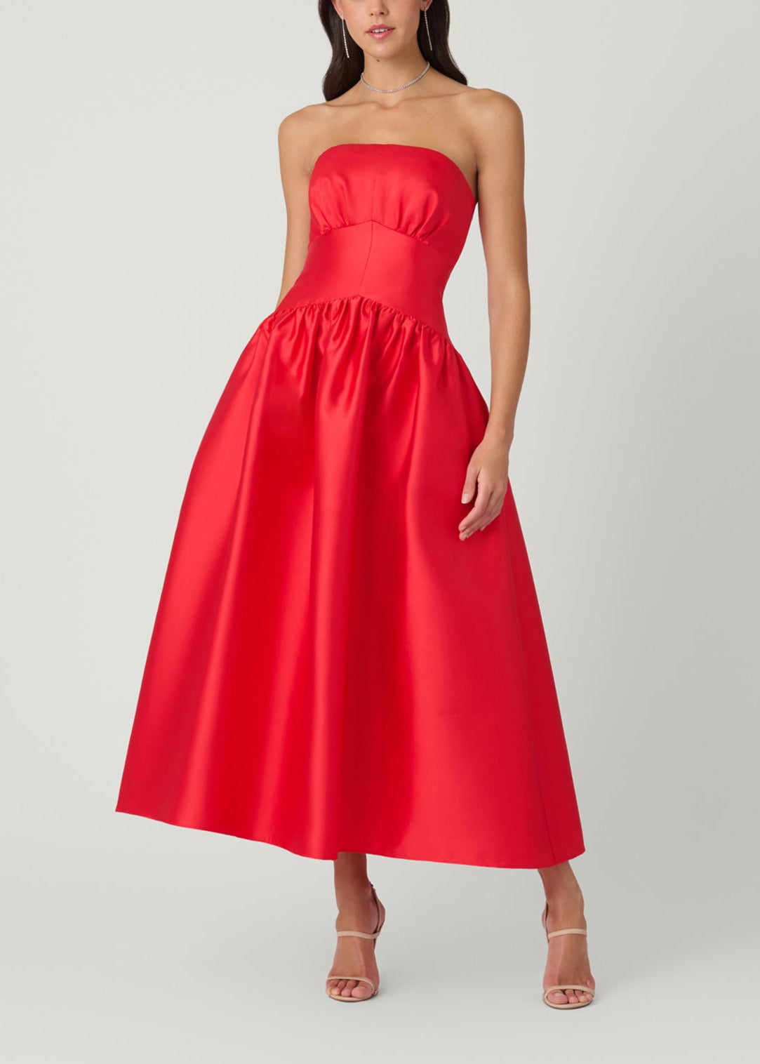 open lace back dress The Kiana Maxi Dress in Red – Solace London