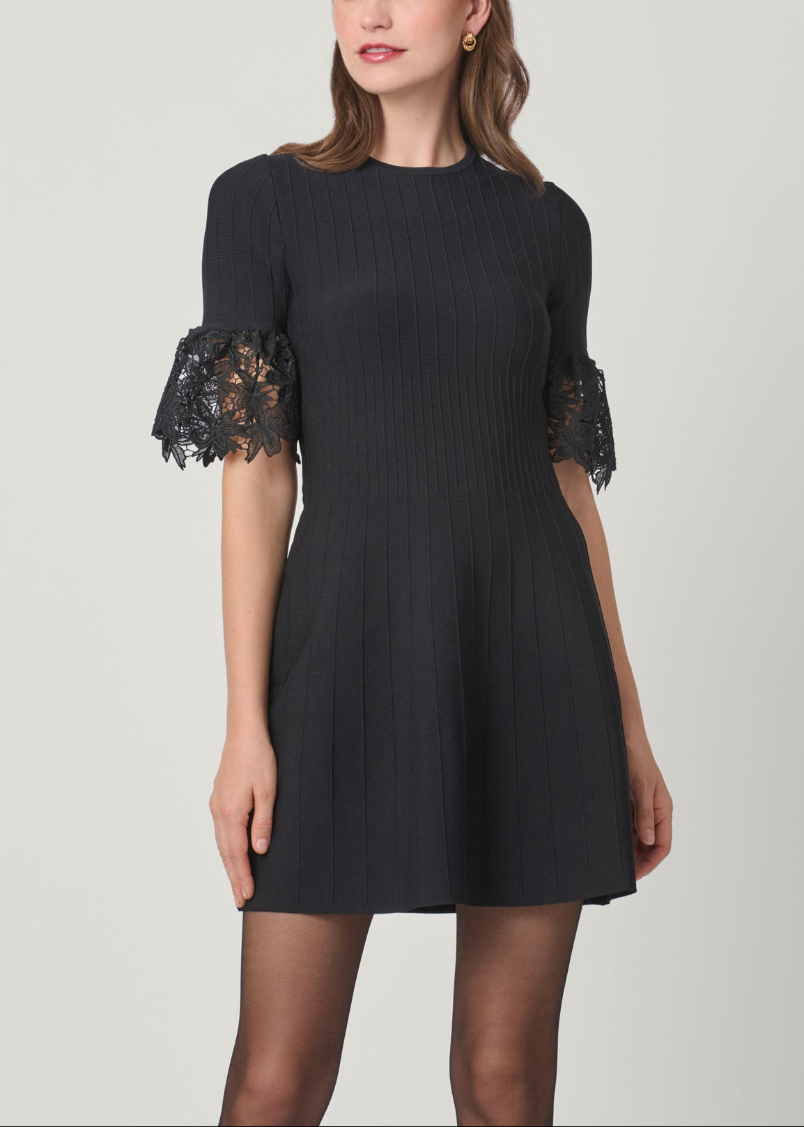 Shoshanna Women's Aria Courcheval Knit Dress - Black - Mini Dresses Shoshanna Women's Aria Courcheval Knit Dress - Black - Mini Dresses