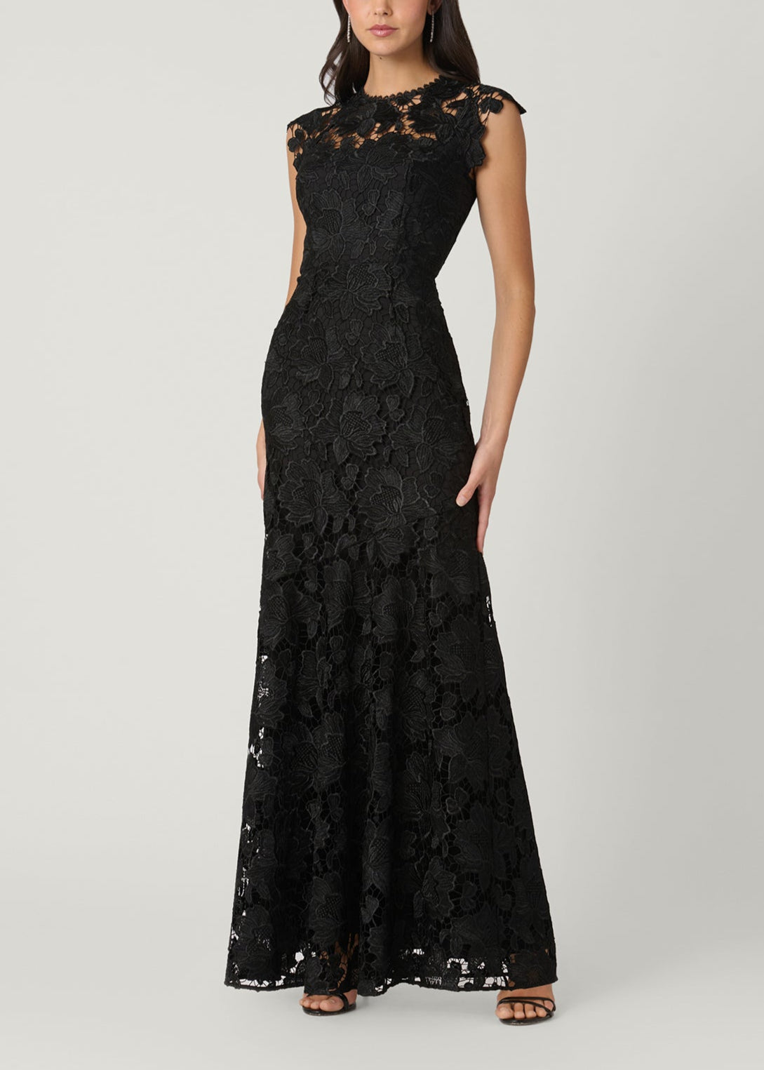Shoshanna Women's Raven Lace Dress - Black - Size 8 - Jet Shoshanna Women's Raven Lace Dress - Black - Size 8 - Jet