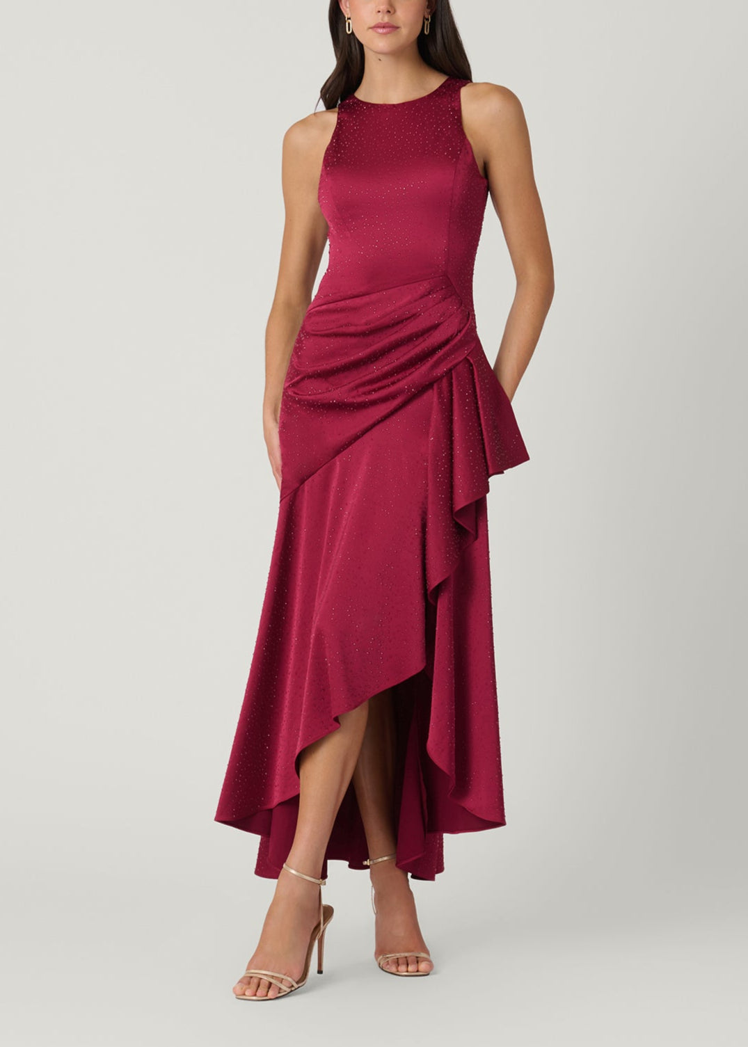 Midnight Verena Crystal-Embellished Satin Dress – Shoshanna