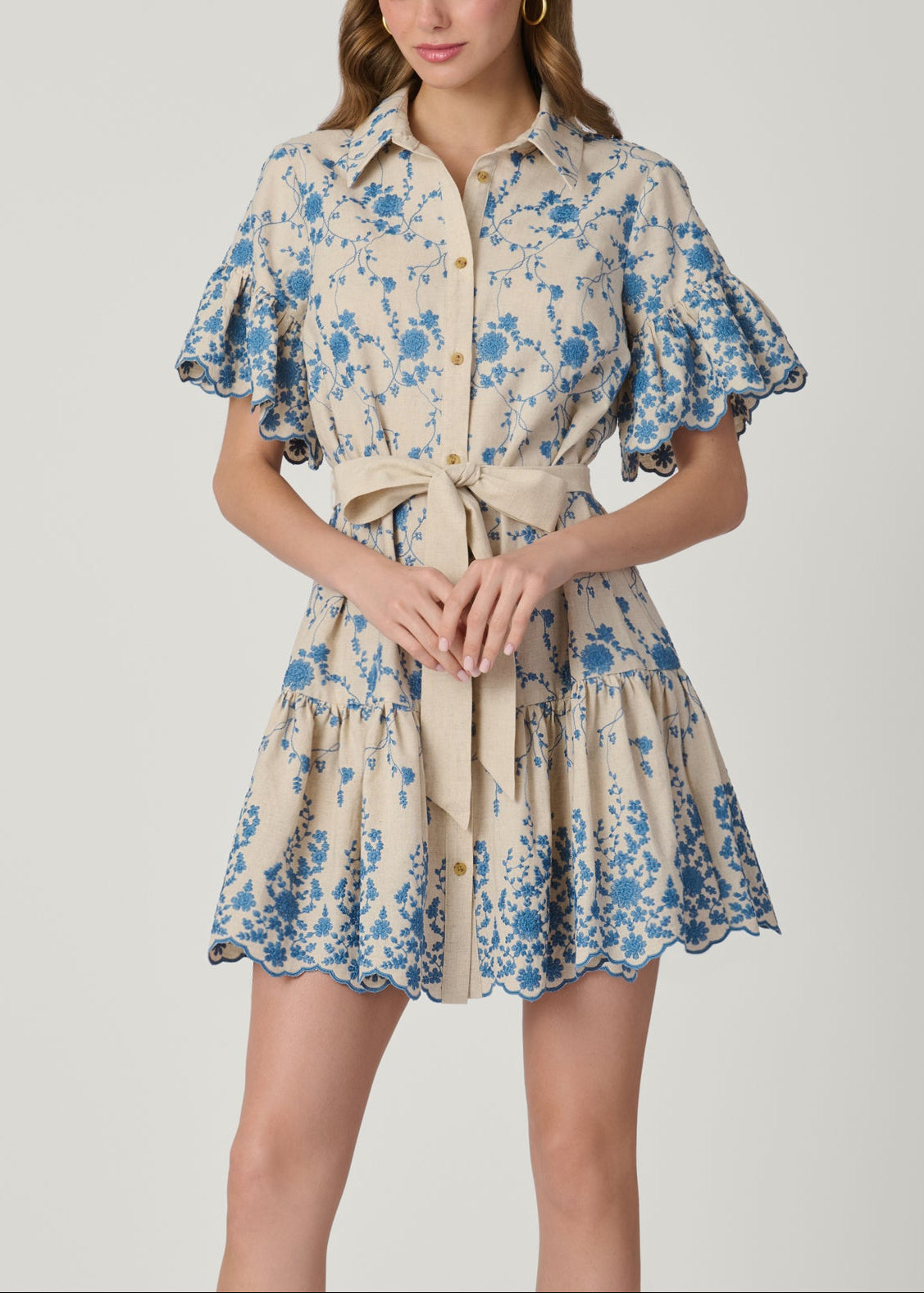 Shoshanna Lima Dress | Blue/Floral | Size XS | Shopbop