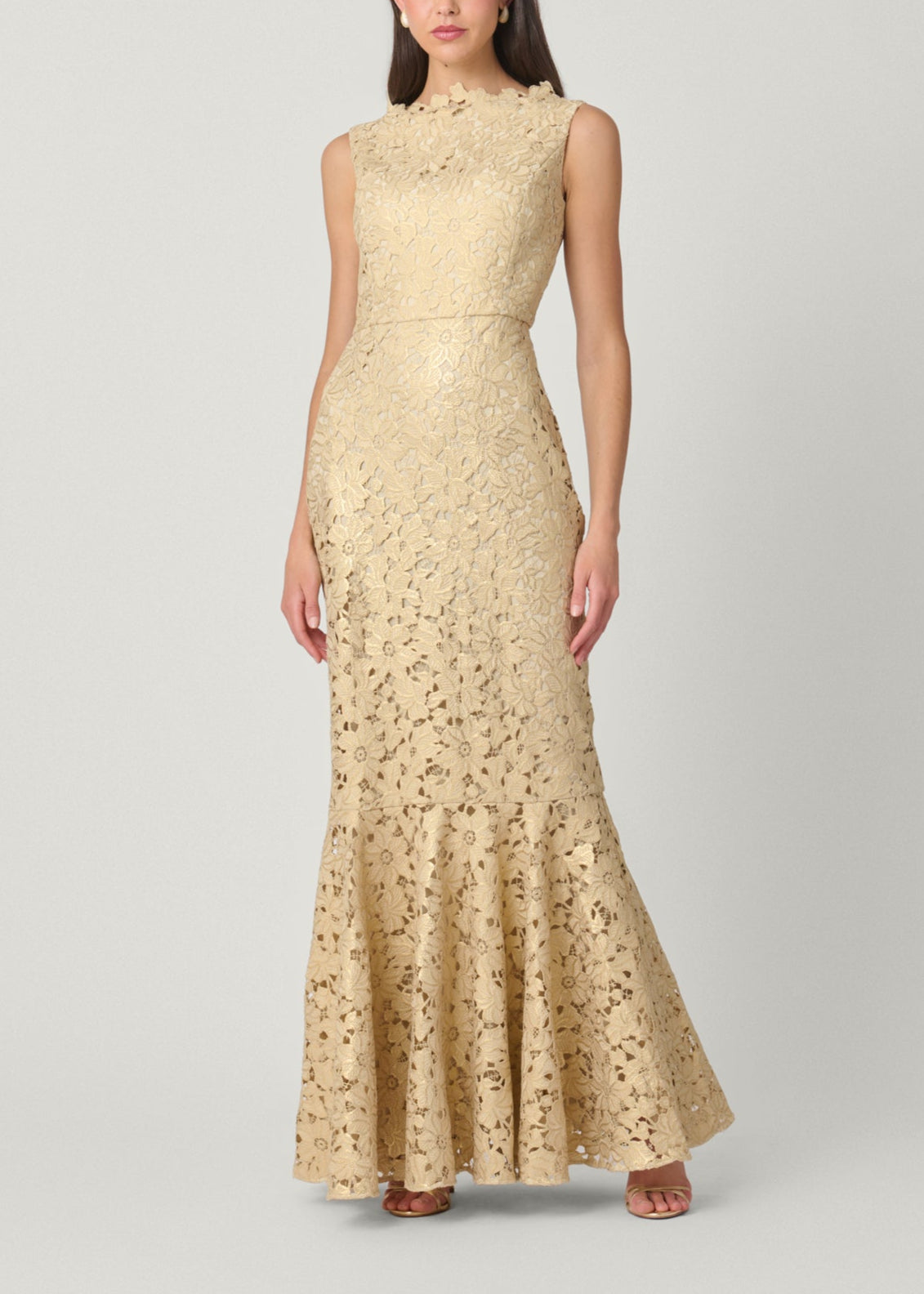 Midnight Reese Gold Lace Dress Shoshanna Midnight Reese Gold Lace Dress Shoshanna