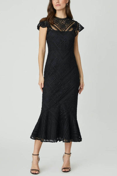 Shoshanna lace midi fashion dress