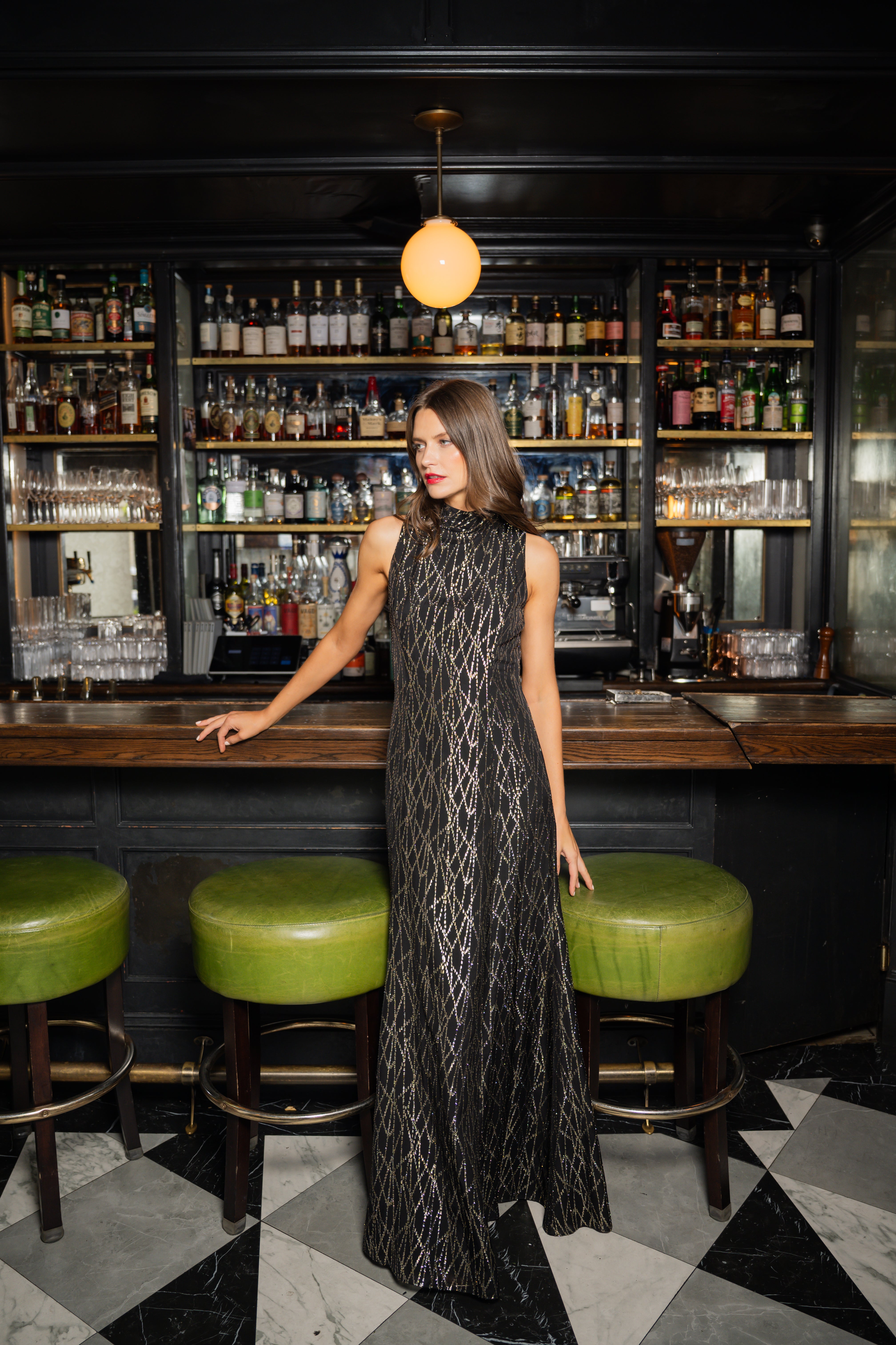Midnight Flora Dress