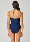 Navy Cinched One Piece