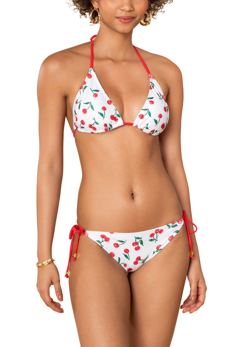 Classic Anniversary Cherries Clean Triangle Top Shoshanna