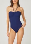 Navy Cinched One Piece