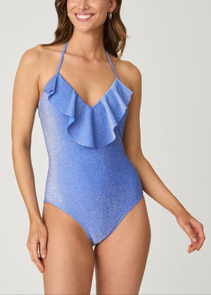 Blueberry Ruffle One Piece