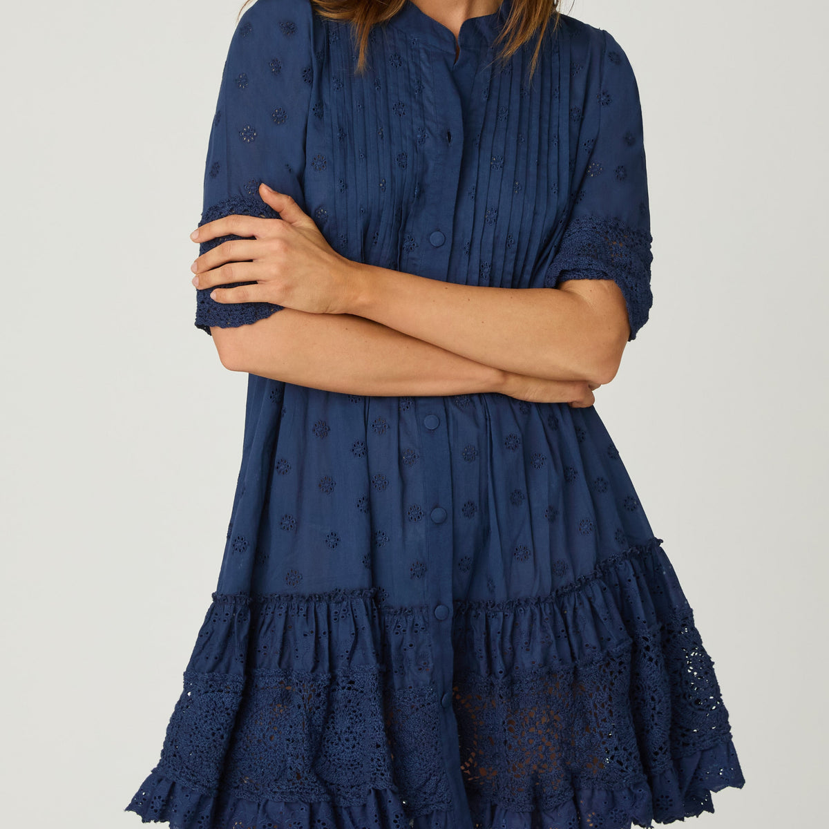 Navy Milos Mini Dress - S / Navy Navy Milos Mini Dress - S / Navy