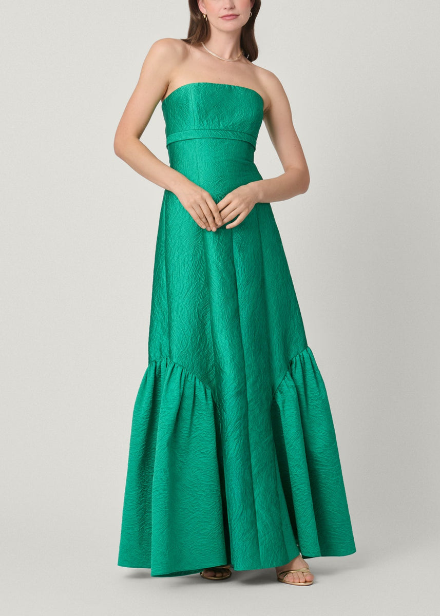 Midnight Nia Emerald Green Dress | Black Tie Dresses