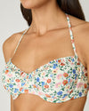 Ivory Multi Ruffle Bra Halter Top