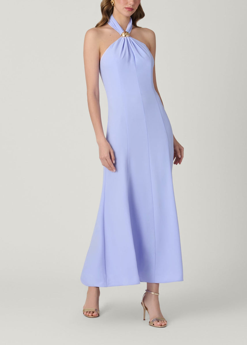 shoshanna halter maxi dress Women's Keller Panelled Midi-Dress - Lilac Shona joy