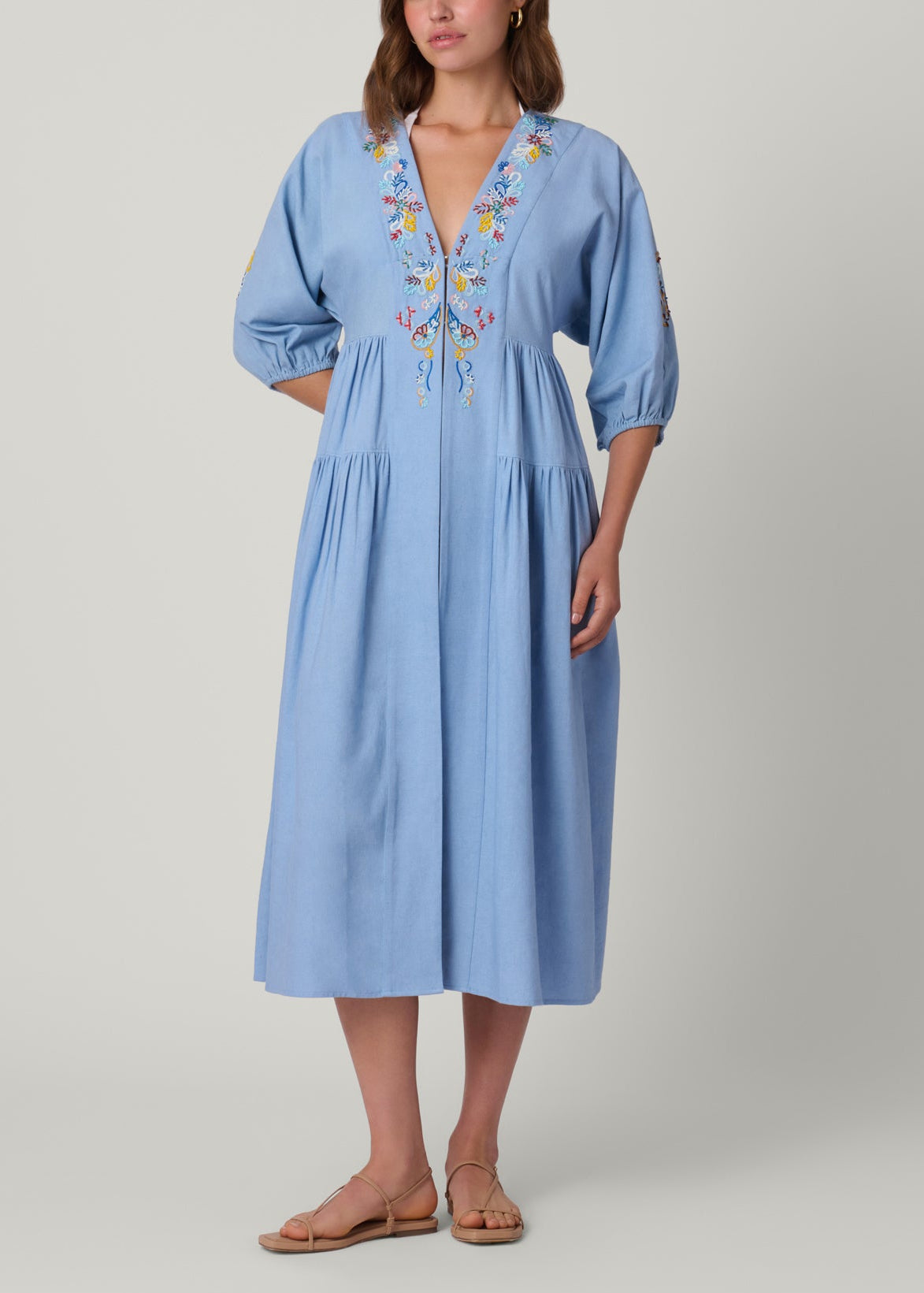 Cinnamon and Gold High Neck One Piece – Shoshanna