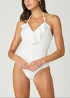 Optic White Ruffle One Piece