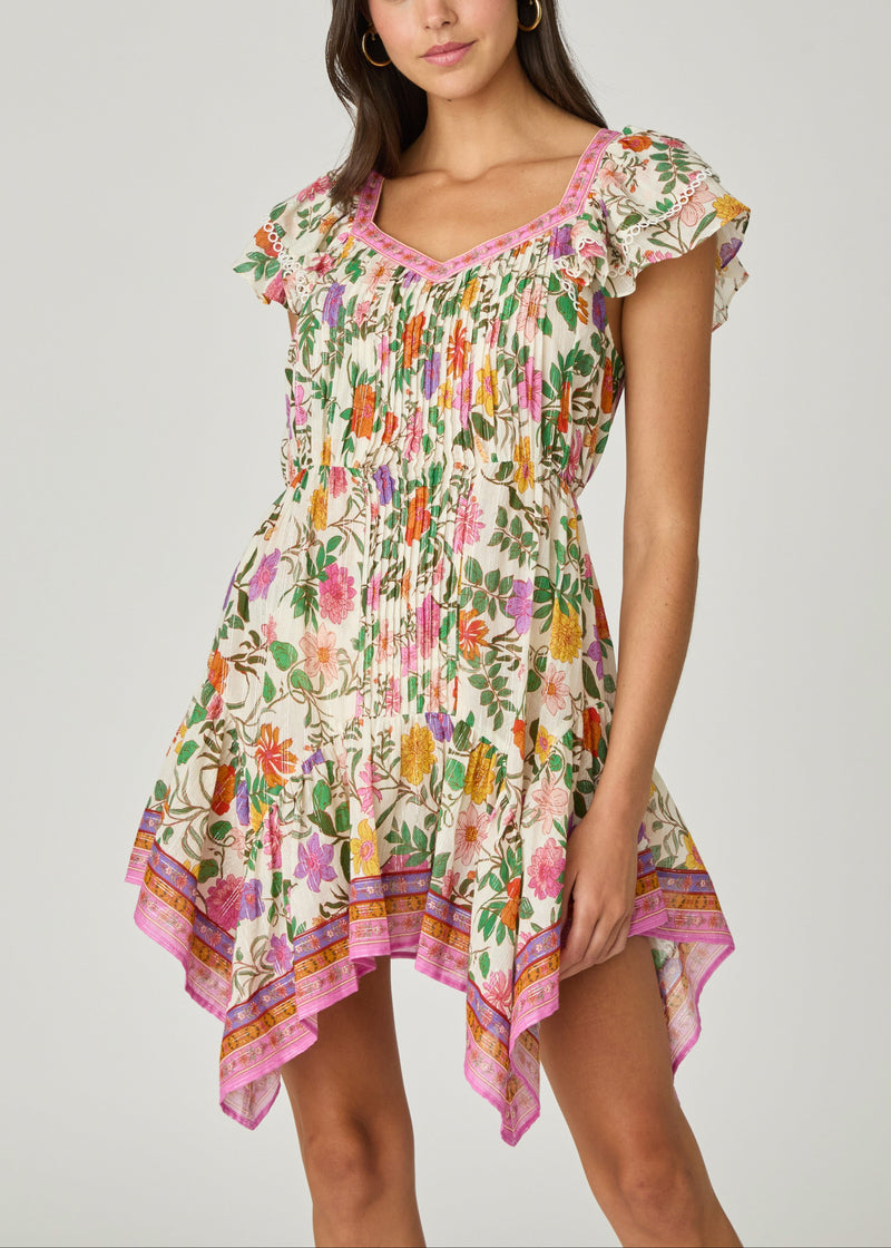 Raspberry Multi Callie Mini Dress