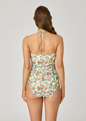 Raspberry Multi Cinched One Piece