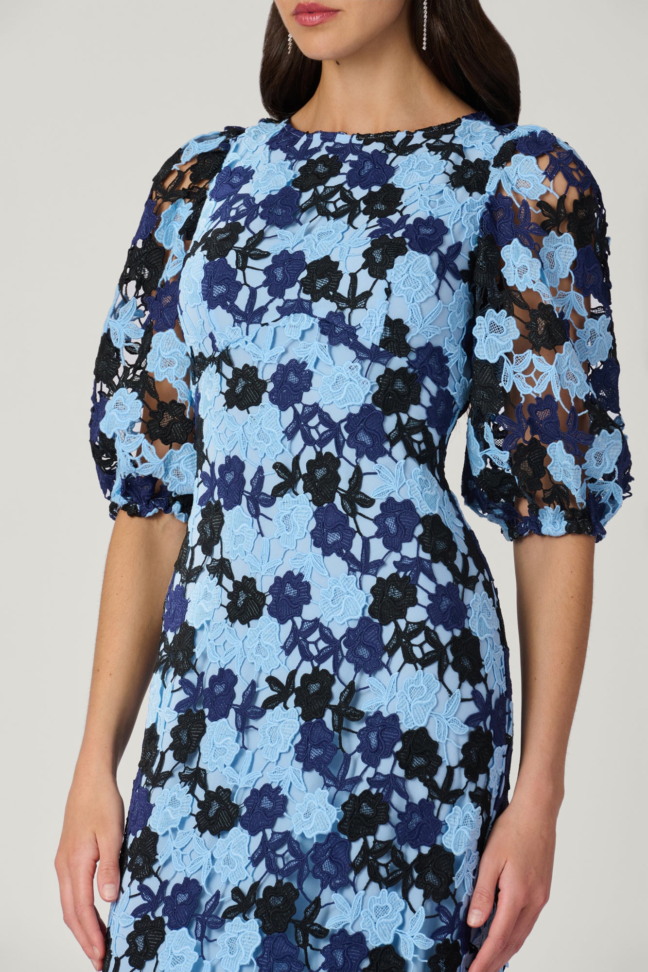 Midnight Lanier Blue Lace Dress – Shoshanna
