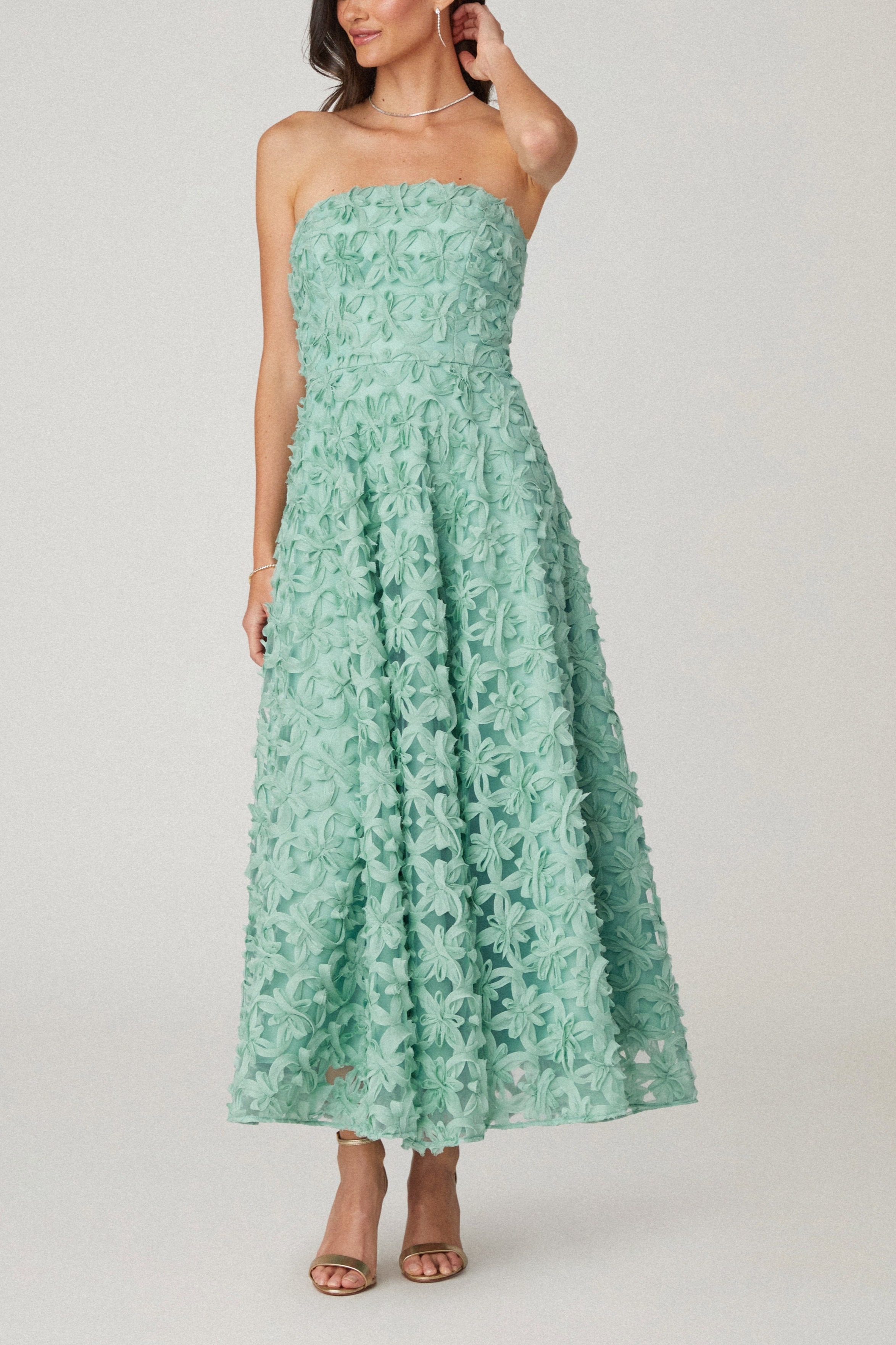 Shoshanna Green Antonia Enchanted Forest fashion Dress