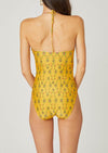 Yellow Multi Cinched One Piece
