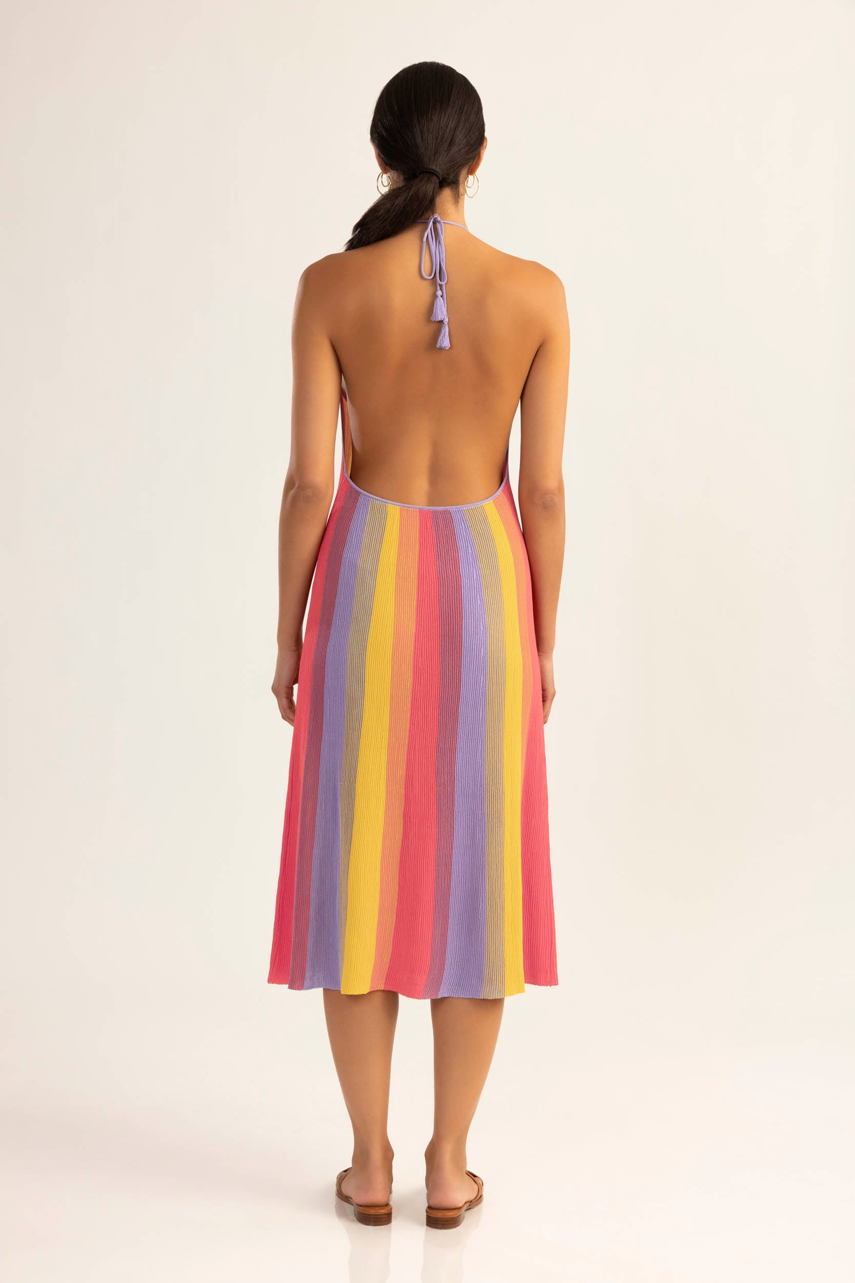 Ombre halter clearance dress